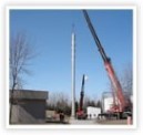 105 ft high stainless steel stack  for Duffin Creek Water Treatment Plant