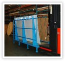 Material Handling Platform used in conjunction with forklift